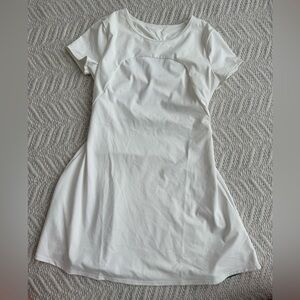 Halara White Short Sleeve tennis Dress